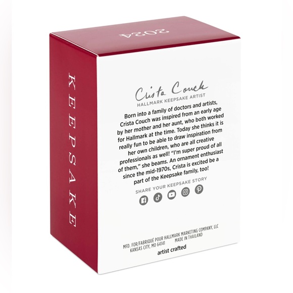 BNIB 2024 GRANDDAUGHTER SNOW GIRL SNOWBOARDING ORNAMENT - Picture 6 of 9